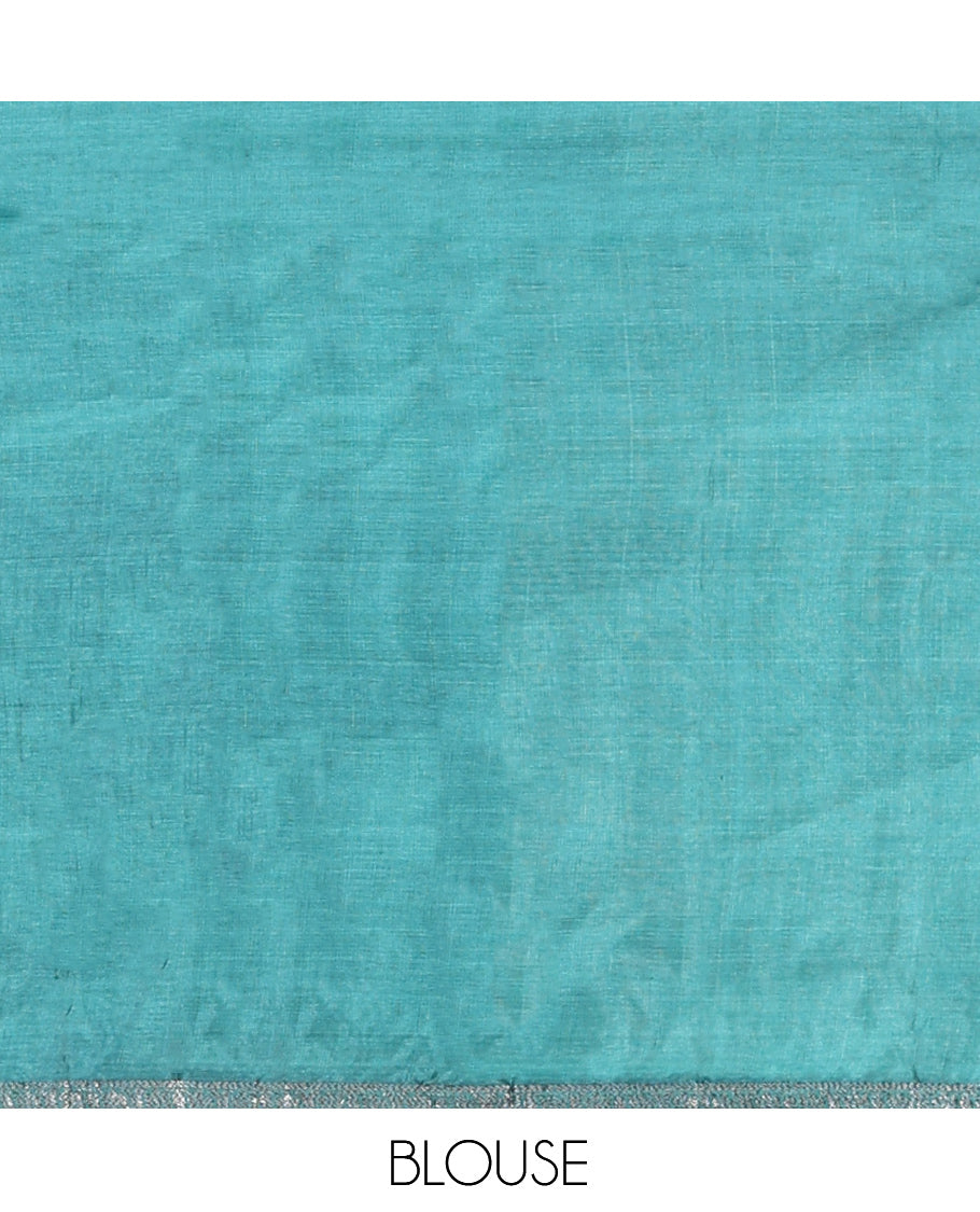 Multi-Color Tussar Silk Saree Features Rankat-Style Diagonal Zari Stripes, Piping Border, Geometric Pallu, and a Matching Blouse