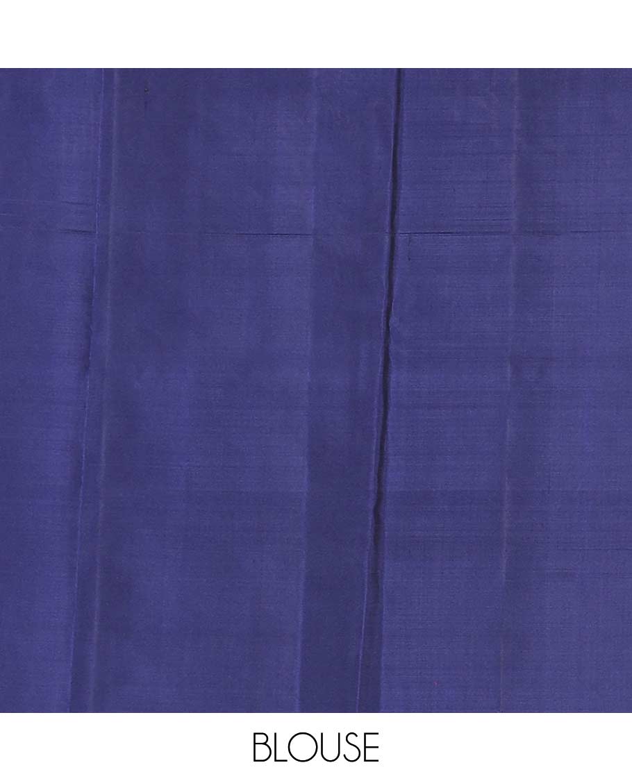 Magenta manga zari buttas silk mix saree, contrast unique manga butta border & pallu of jaal designs