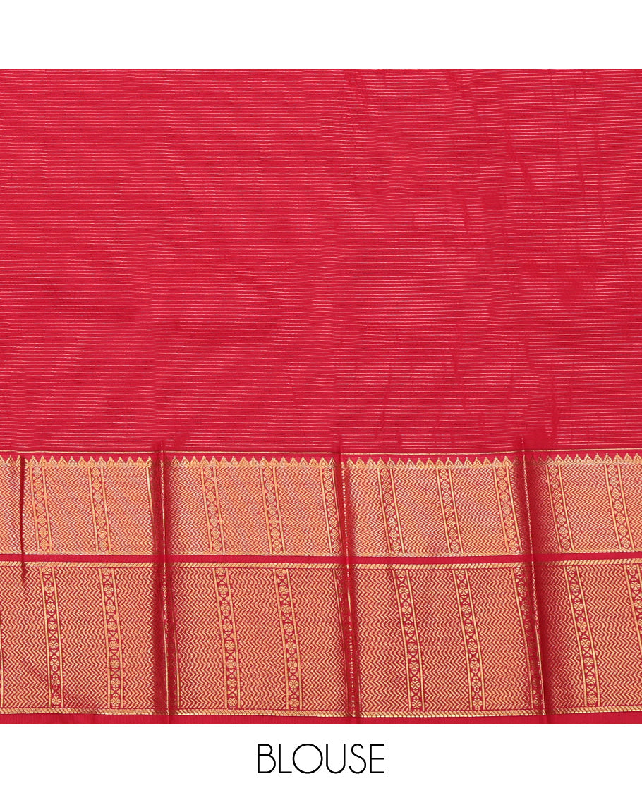 Rust Traditional Budget Silk Saree