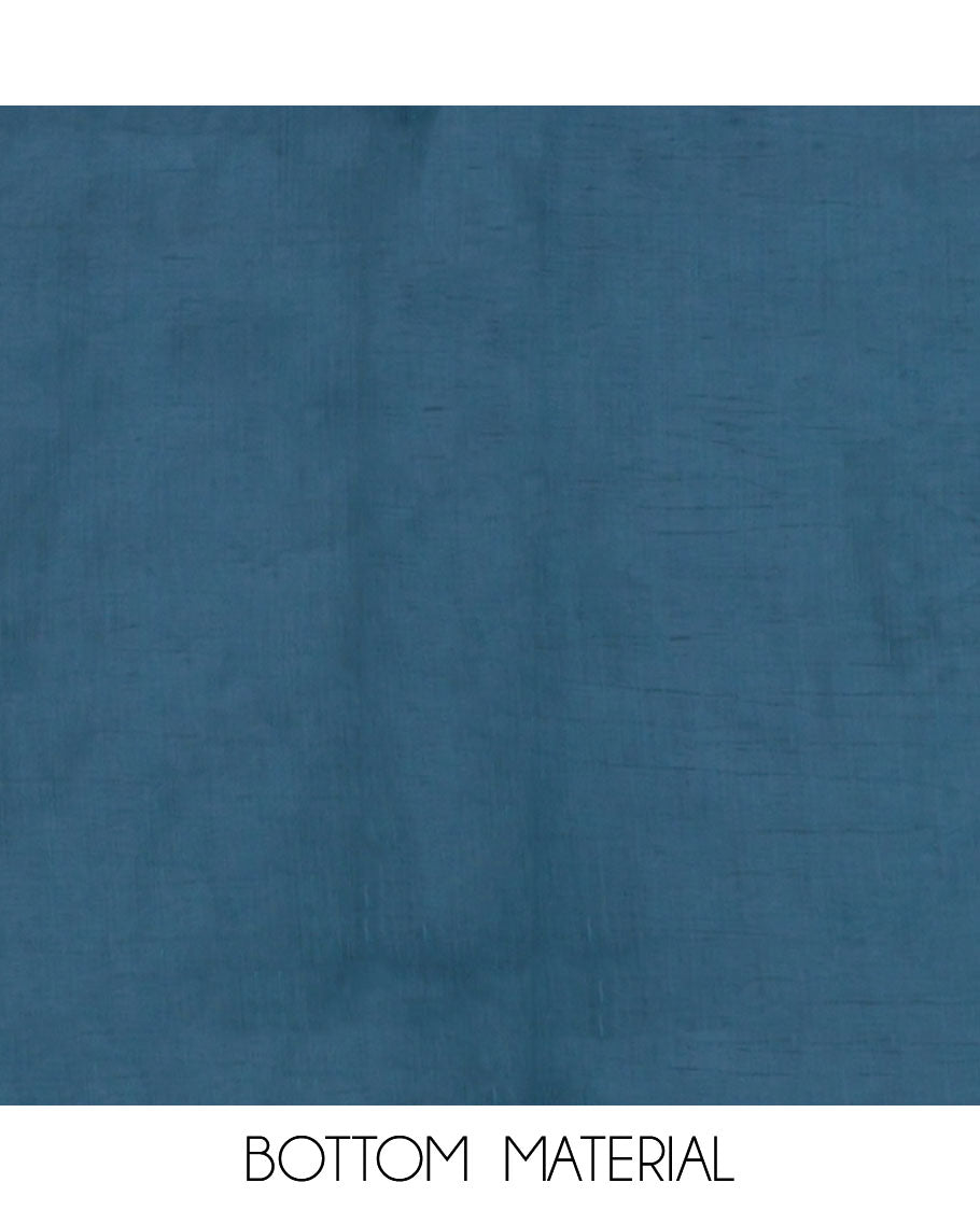 Blue Vichitra Silk Material Chudidar Set