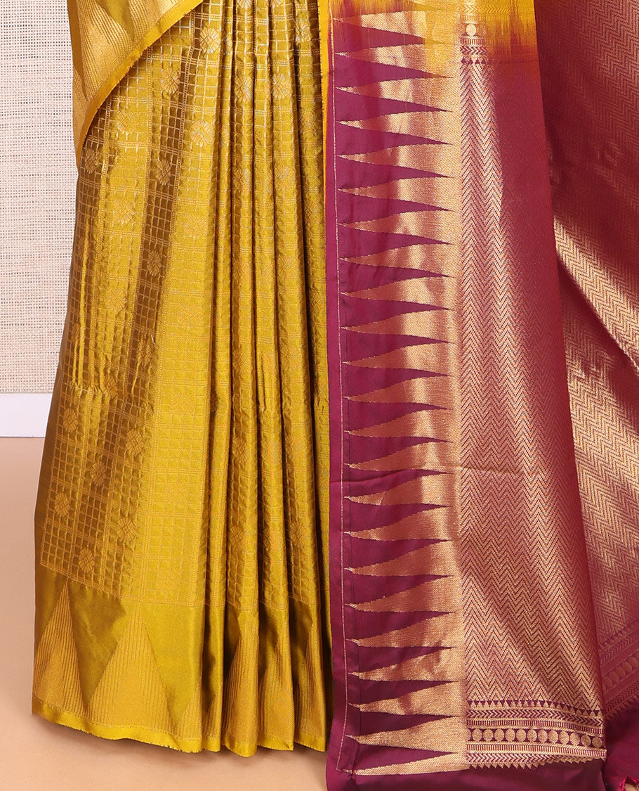 Yellow Budget Silk Saree