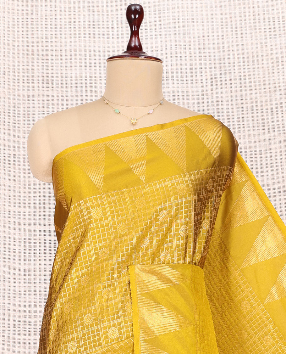 Yellow Budget Silk Saree