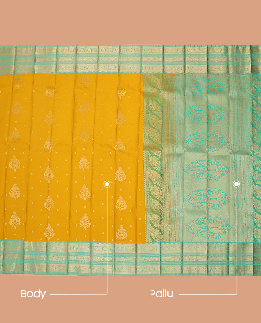 Yellow Budget Silk Saree