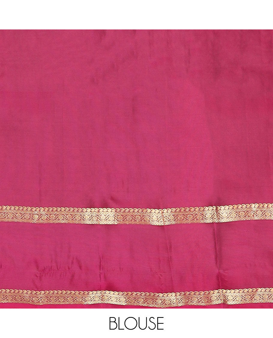 Brown kolam buttas vasundhara silk mix saree, contrast butta enclosed jaal pallu & rettai pettu border of manga, muthu, kathir & kodi visiry