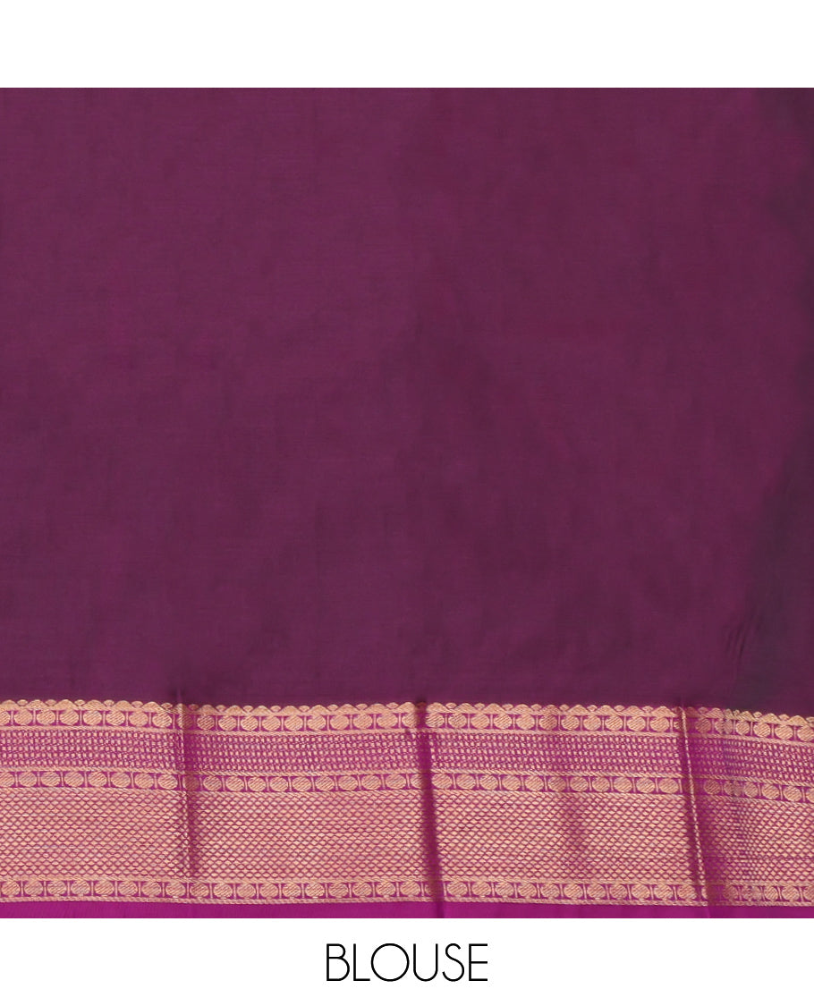 Yellow Woven Zari Butta Budget Silk Saree