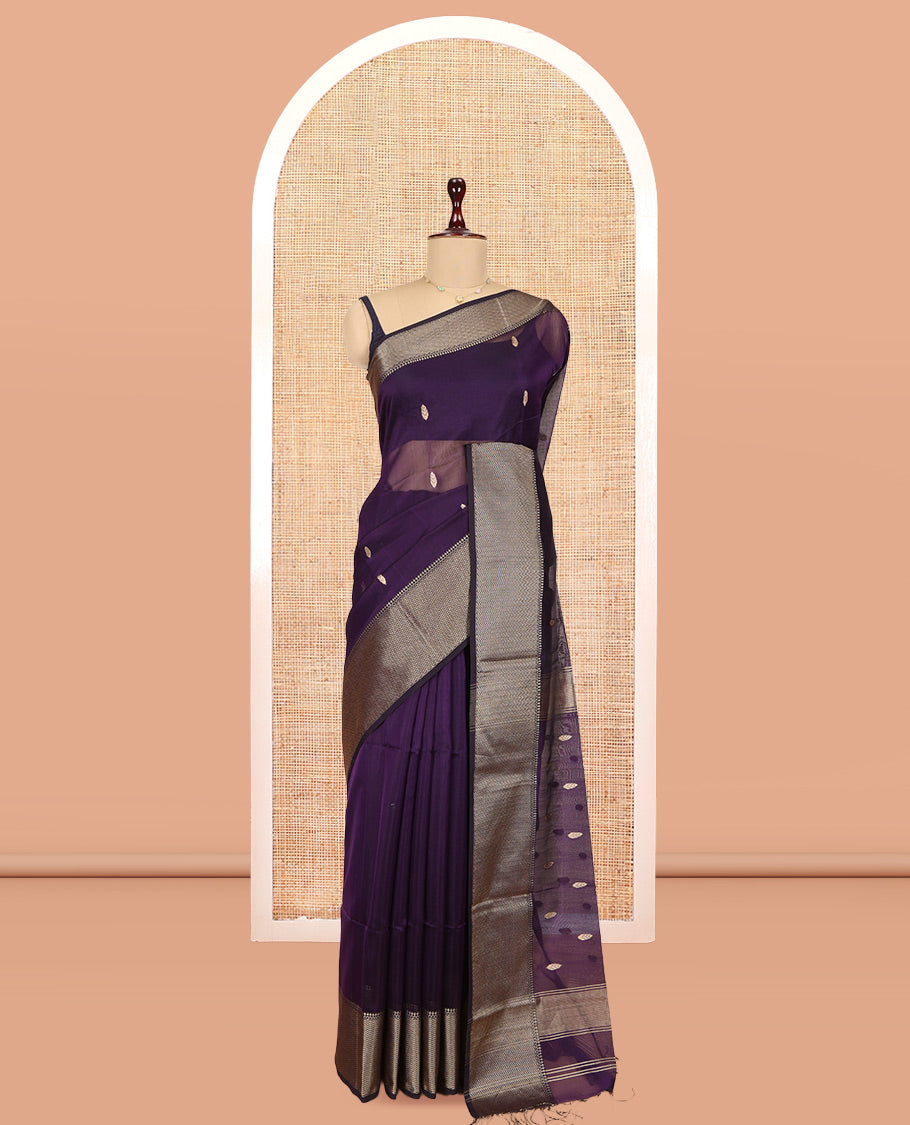 Violet Maheshwari Cotton Saree
