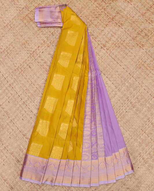 Yellow Budget Silk Saree