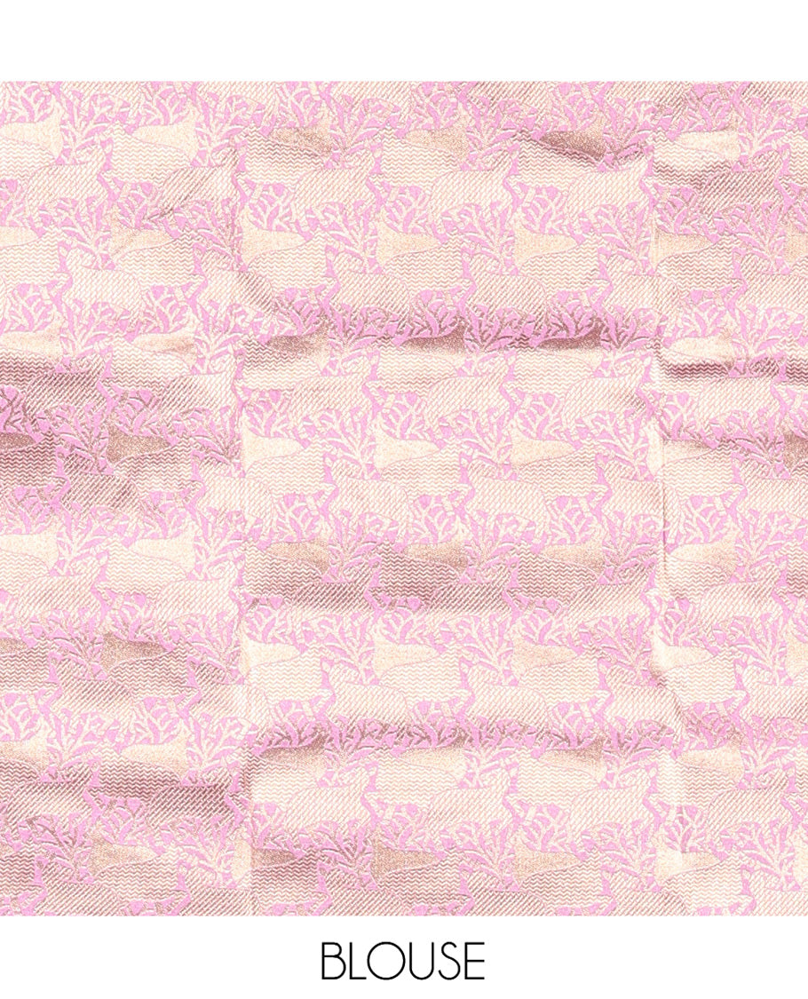 Lavender Semi Raw Silk Saree