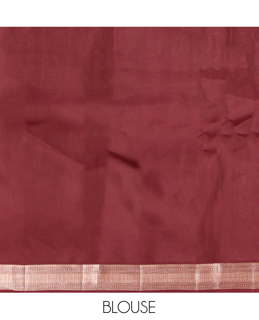 Pink Zari Buttas Vasundhara Lite Silk Mix Saree, a Contrast Traditional Border, Jaal Pallu, Contrast Blouse