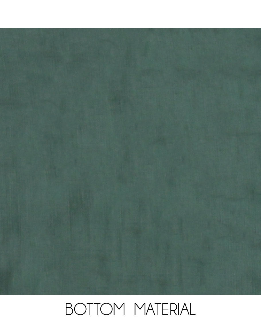 Green Vichitra Silk Material Chudidar Set