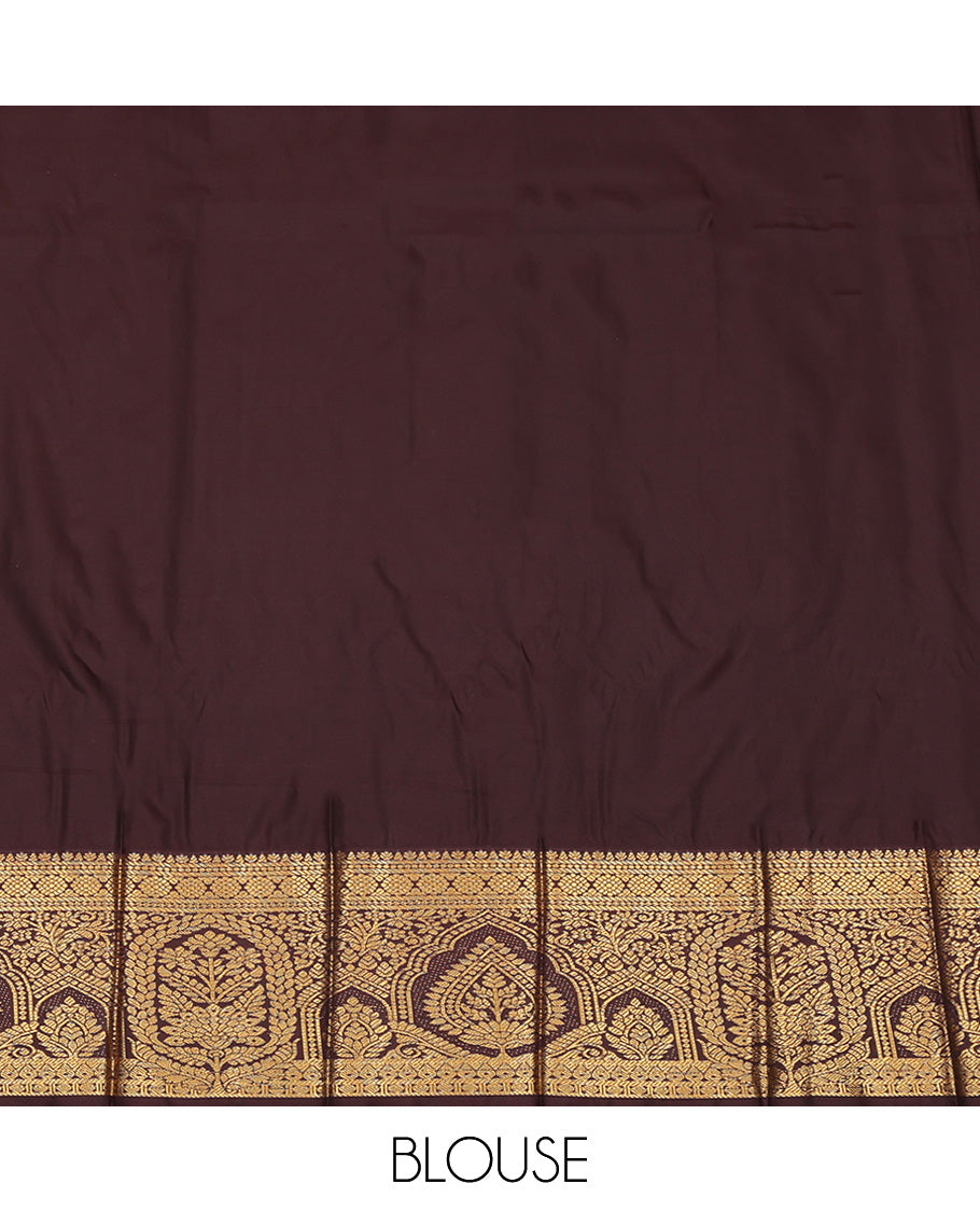 Peacock Blue Budget Silk Saree