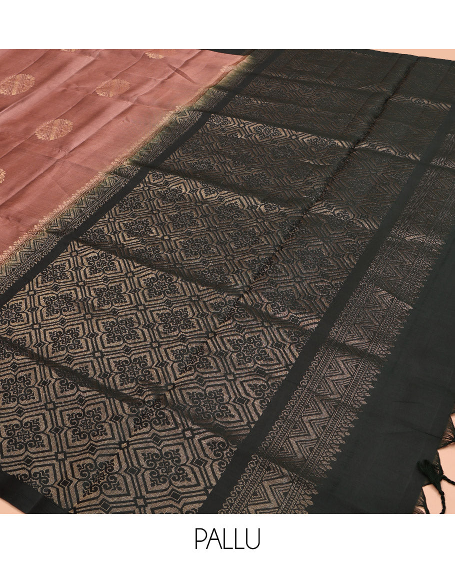 Pink Mayuri Lite Silk Mix Saree, Accentuated with Zari Buttas, Complemented by Contrast Round Buttas Border, Grand Jaal Pallu, and Contrast Blouse
