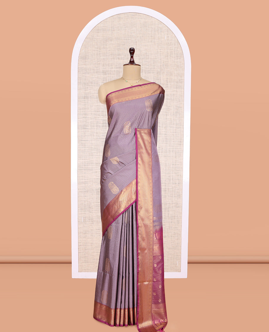 Grey Budget Silk Saree