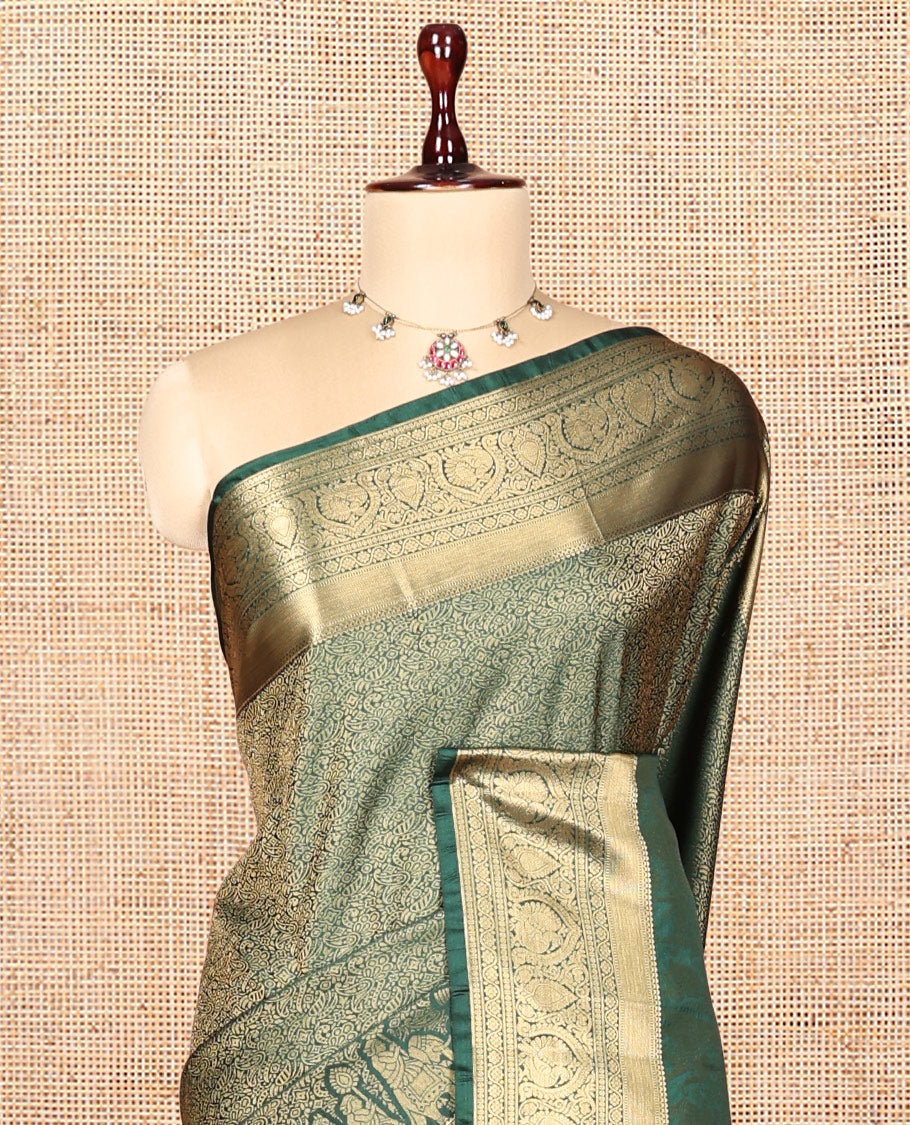 Green Jacquard Saree