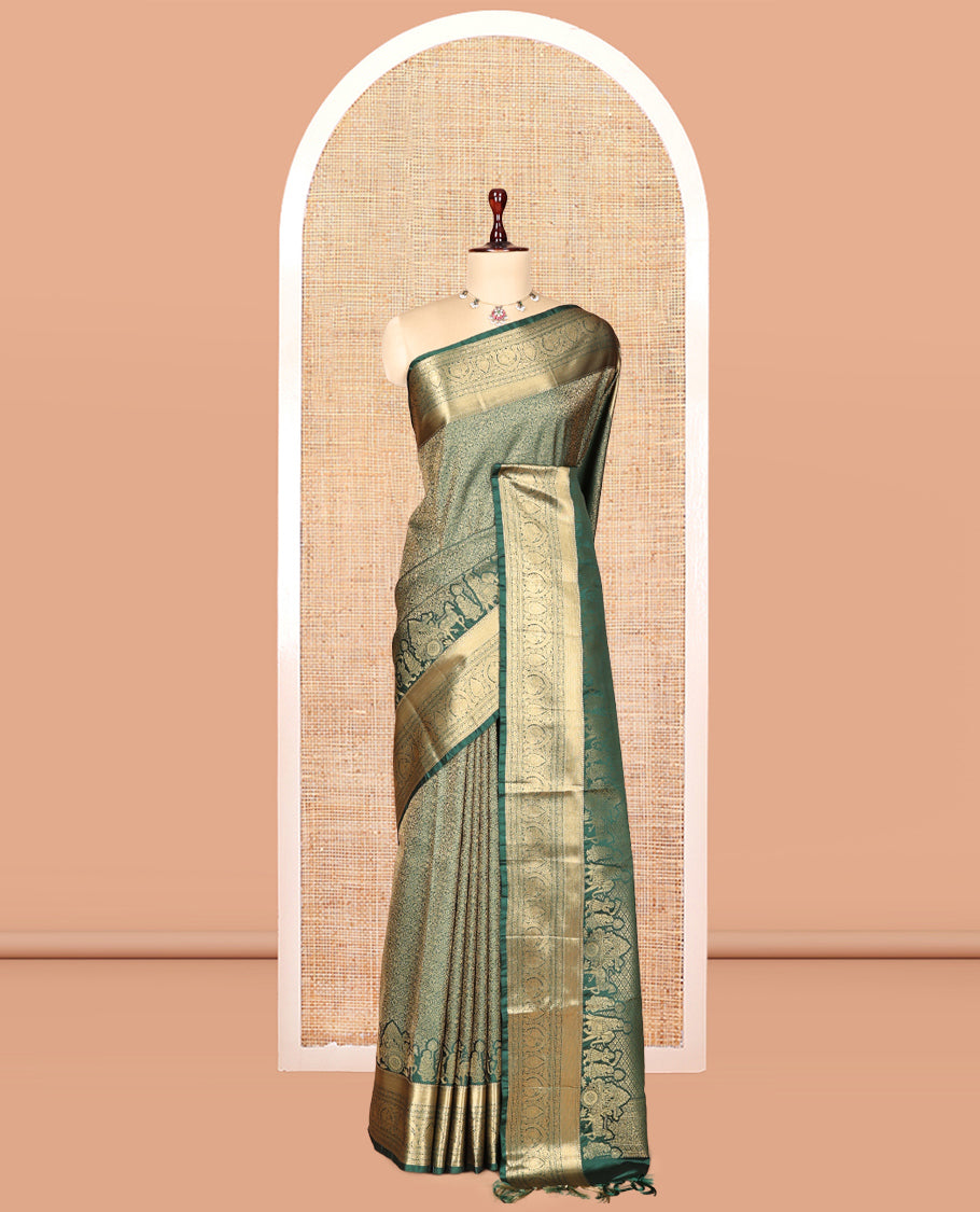 Green Jacquard Saree