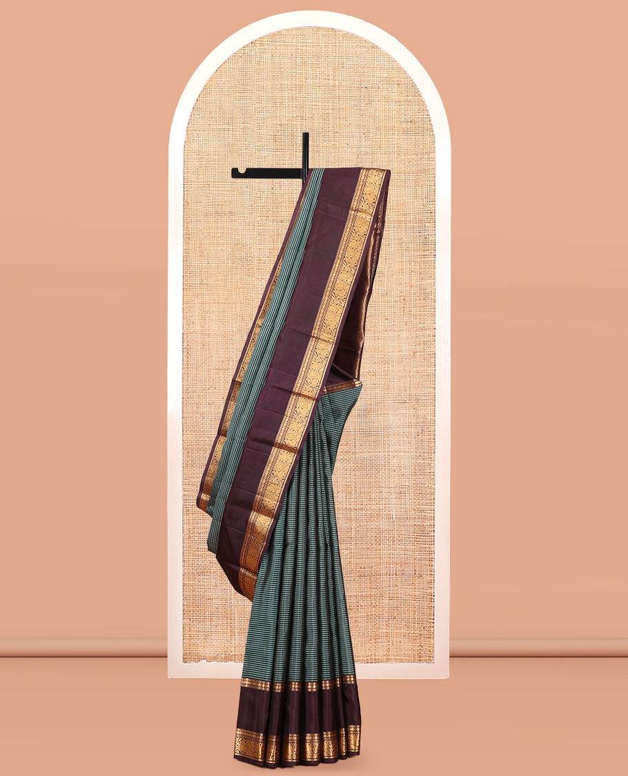 Green Stripes Mayuri Soft Silk Saree
