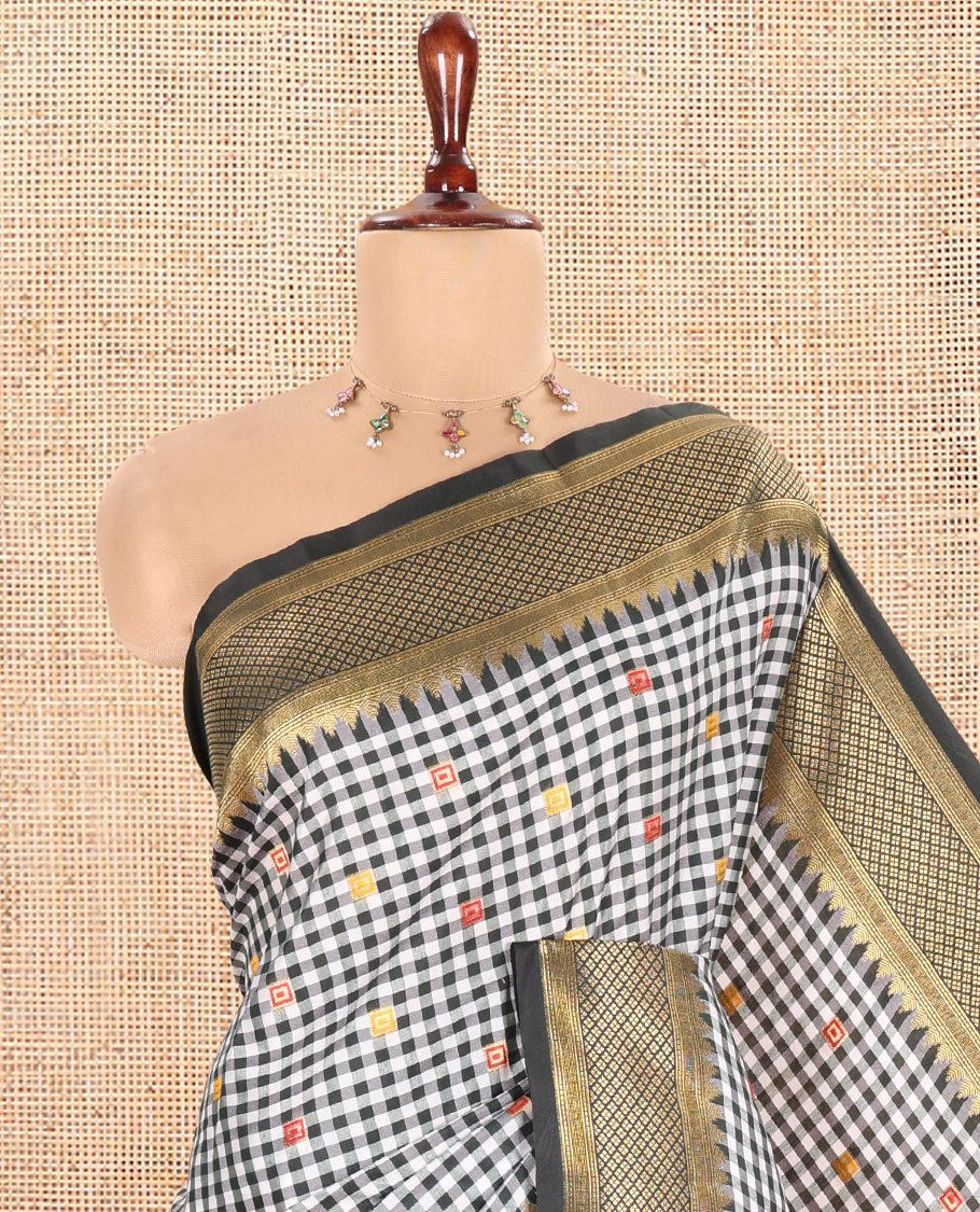 Green Chettinad-Style Soft Silk Saree
