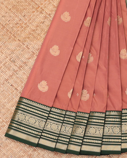 Rosewood Pink Budget Silk Saree