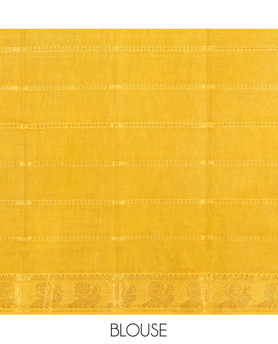 Wine Plain Sungudi Cotton Saree, a Zari Rudraksham Rettai Pettu Border, Striped Pallu, and a Contrast Blouse