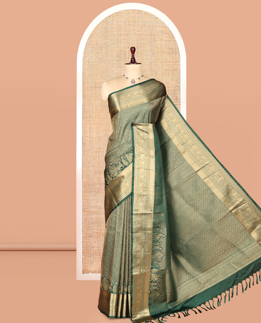 Green Jacquard Saree