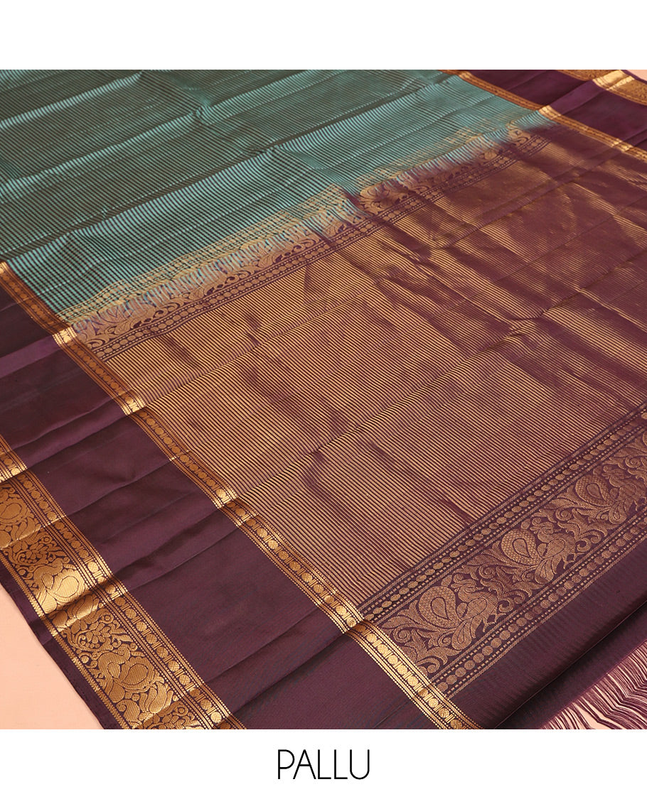 Green Stripes Mayuri Soft Silk Saree