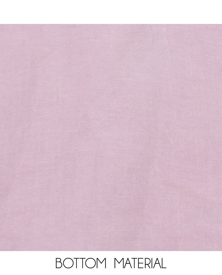 Light Lavender Cotton Material Chudidar Set