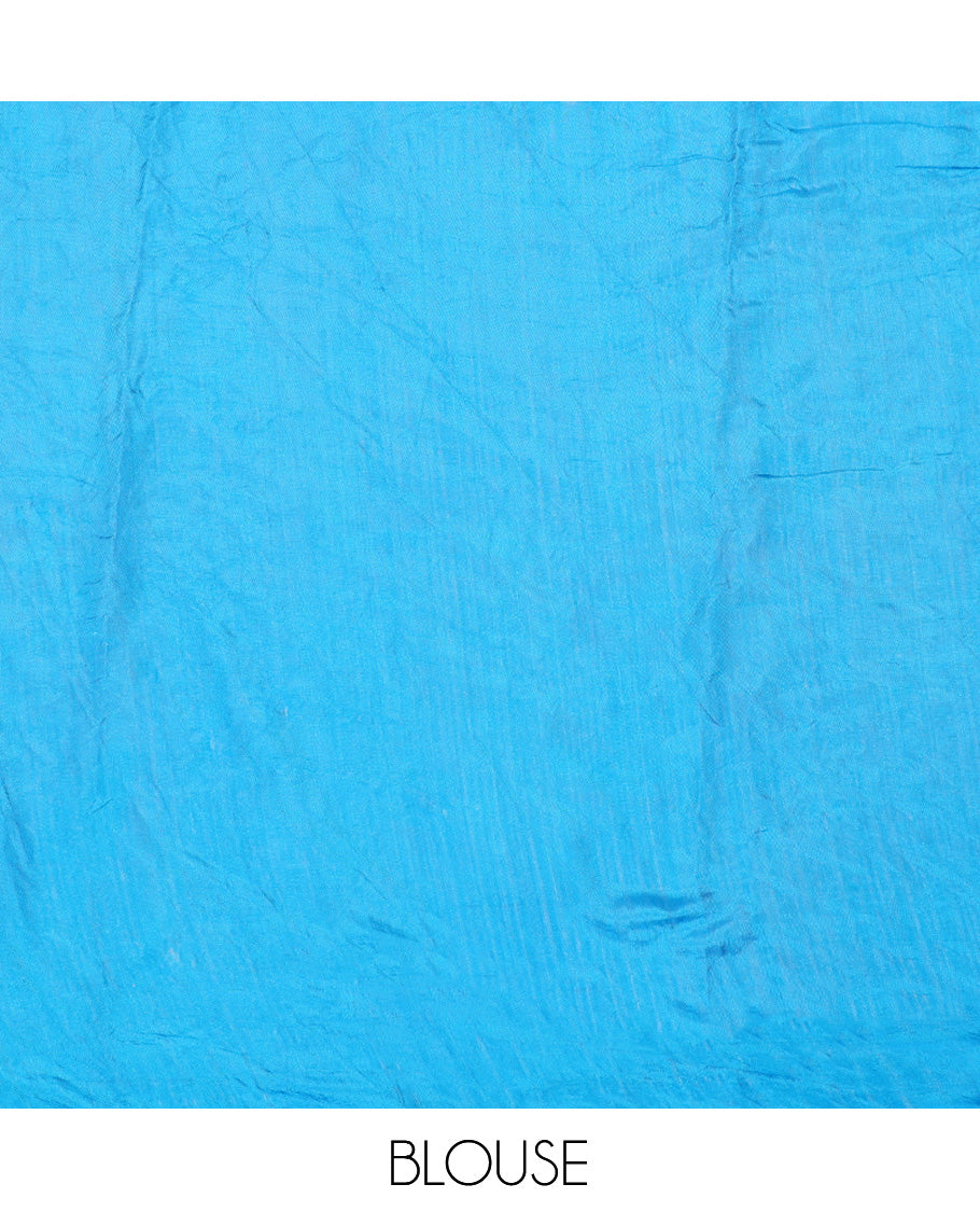 Blue Bandhani Dola Silk Saree