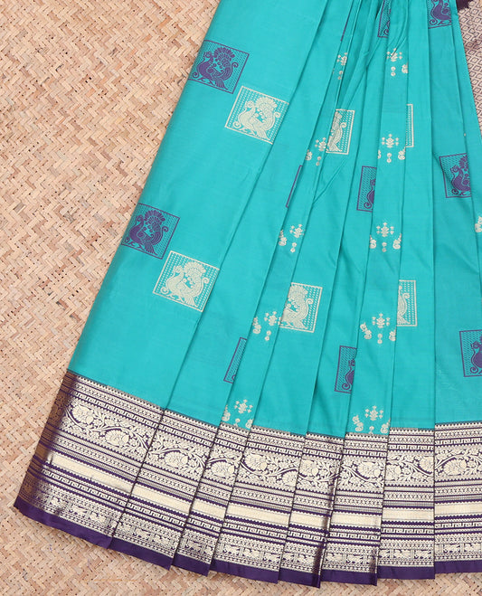 Blue Traditional Budget Silk Saree