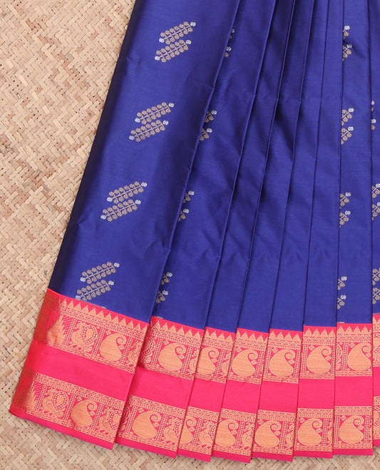 Blue Budget Silk Saree