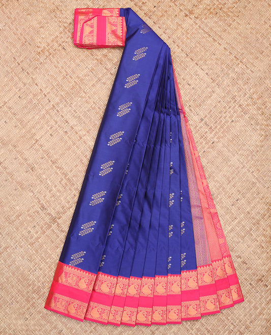 Blue Budget Silk Saree
