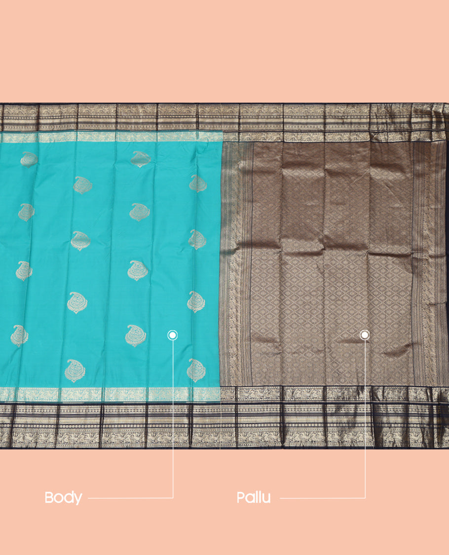 Blue Butta Budget Silk