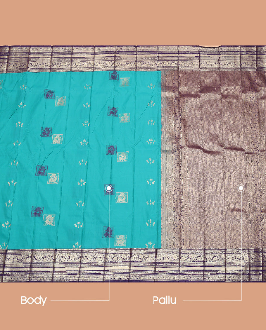 Blue Traditional Budget Silk Saree