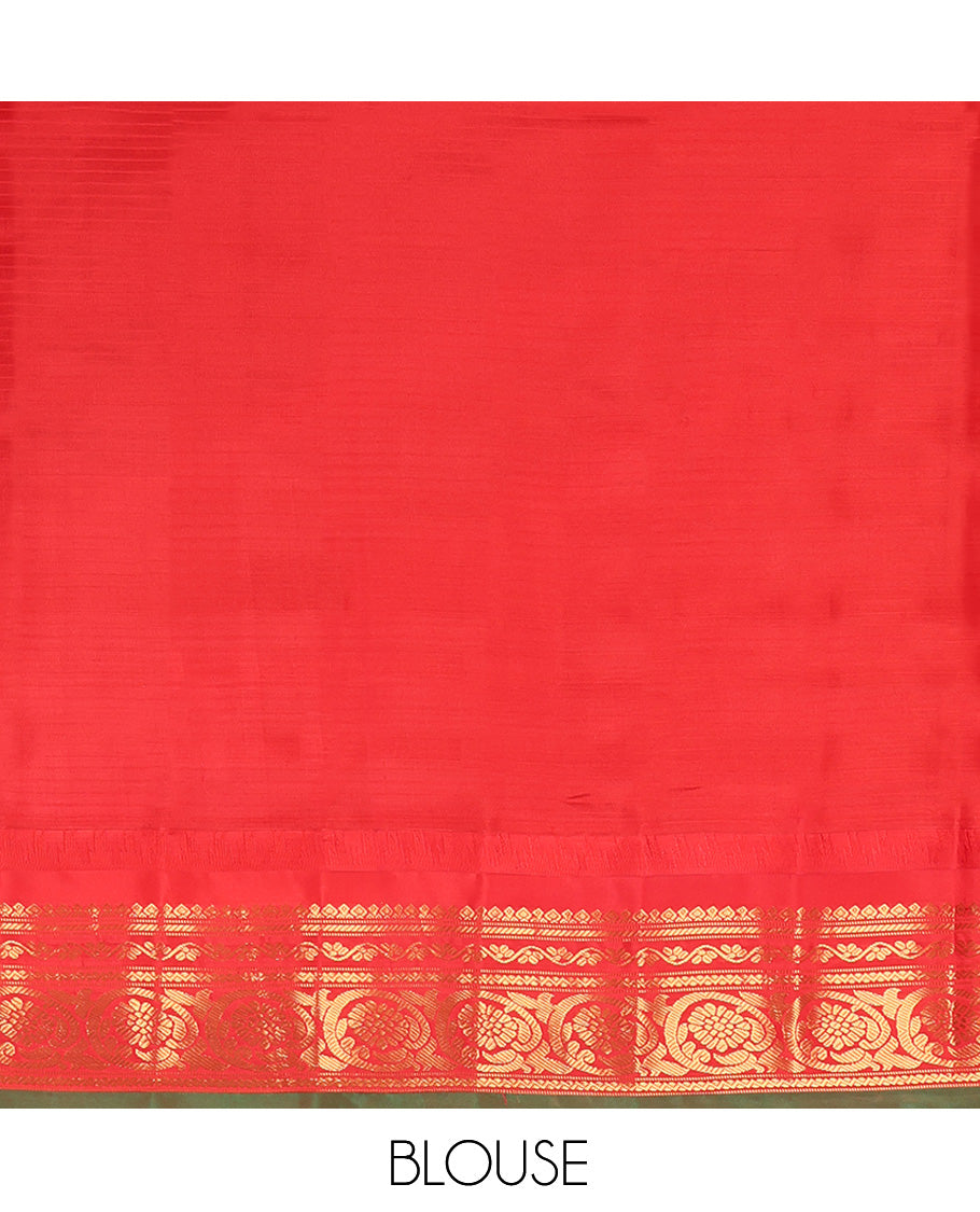 Black Gadwal Silk Mix Saree