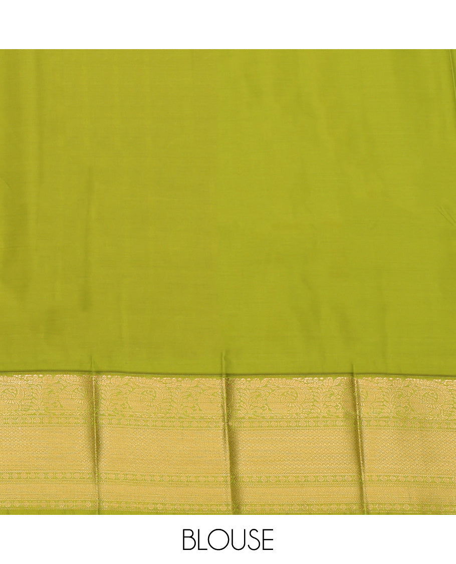 Pink Budget Silk Saree, Beautified with Zari Buttas, a Contrast Traditional Zari Border, Grand Pallu, and a Contrast Blouse