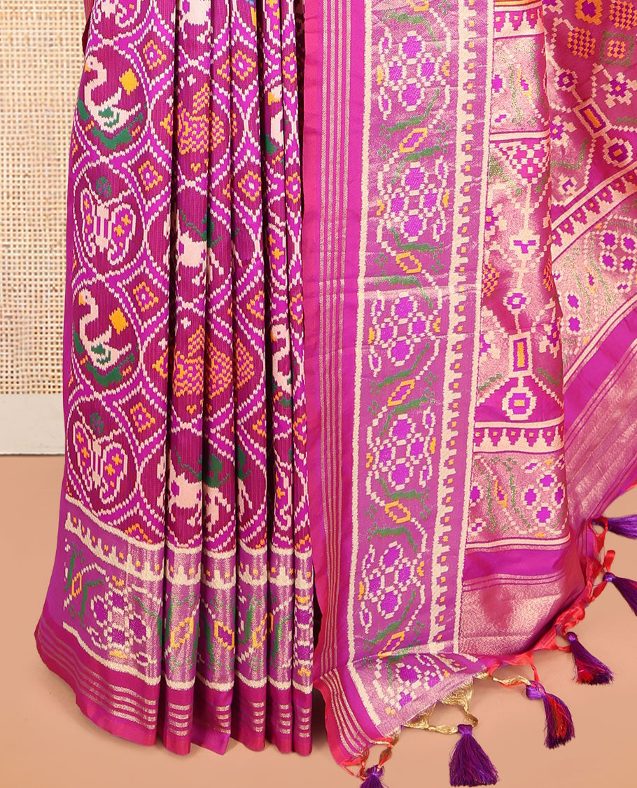 Pink Fancy Patola Saree