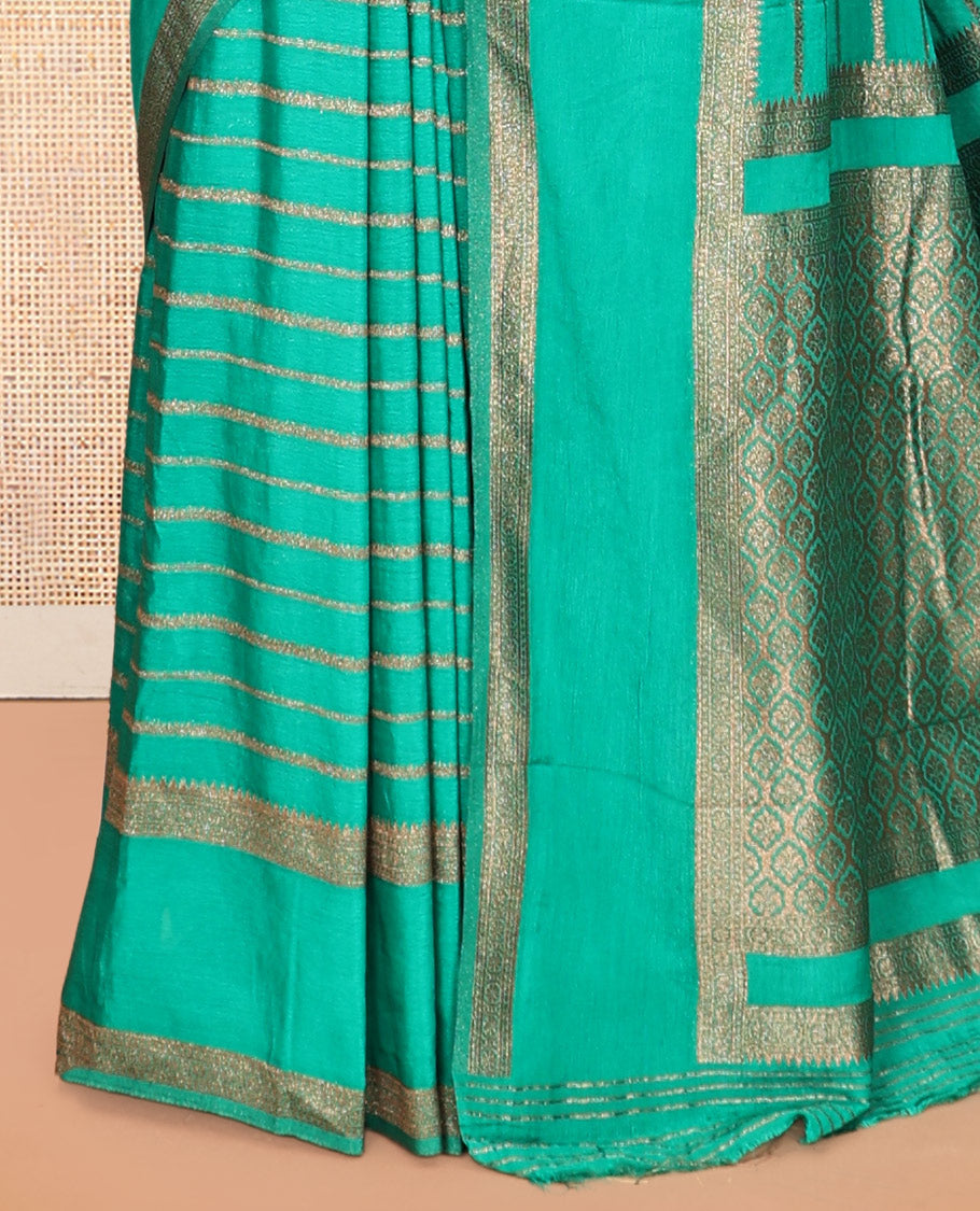 Green Fancy Crepe Saree