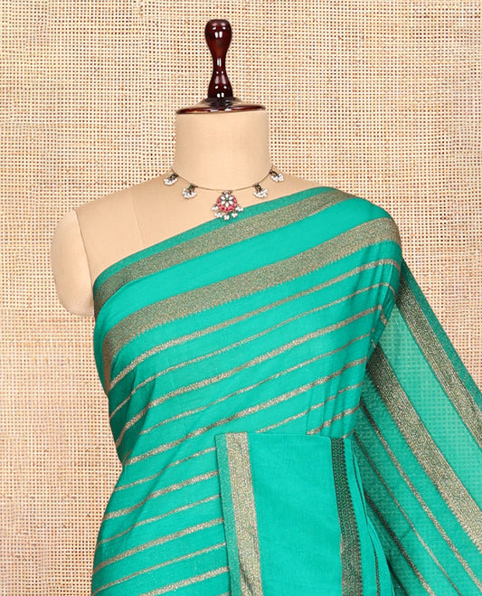 Green Fancy Crepe Saree