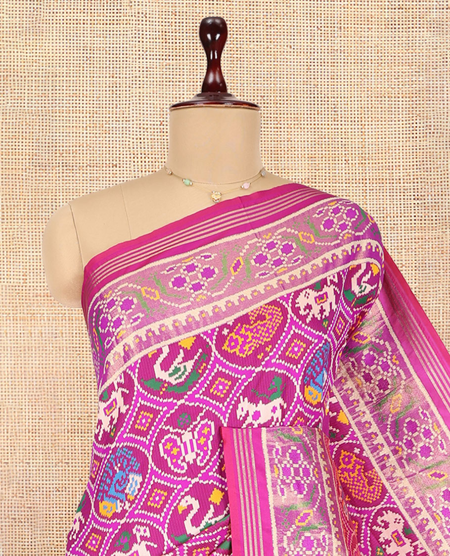 Pink Fancy Patola Saree