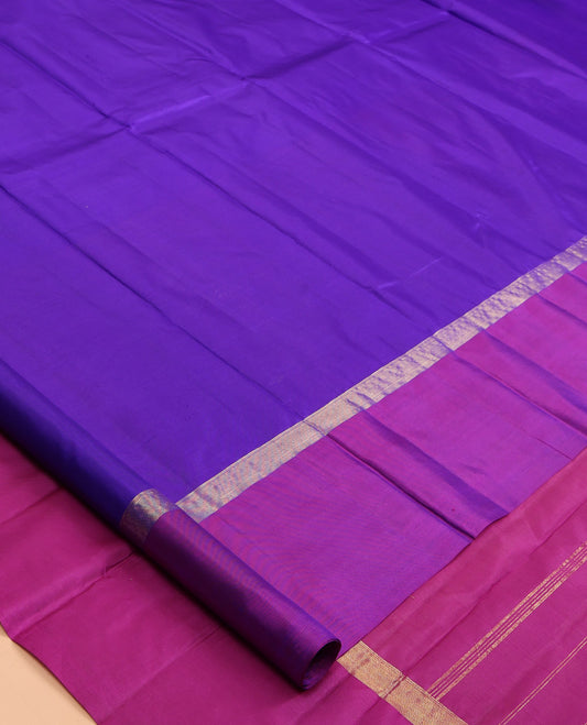 Violet Kanchipuram Silk Saree