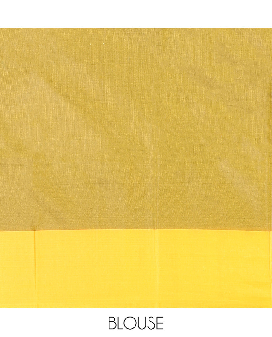 Maroon Kanchi Soft Silk Saree, Enriched with Chevron Stripes on Its Body, Complemented by a Contrast Chevron Striped Border, Striped Pallu, and Paired with a Contrast Blouse