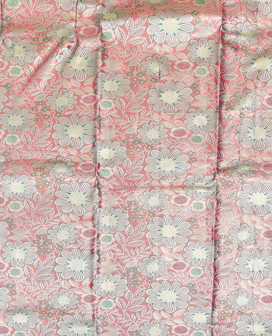 Pink Art Silk Half-Saree