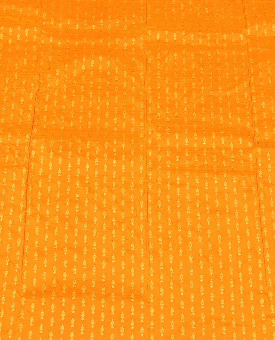 Orange Pure-Silk Half-Saree