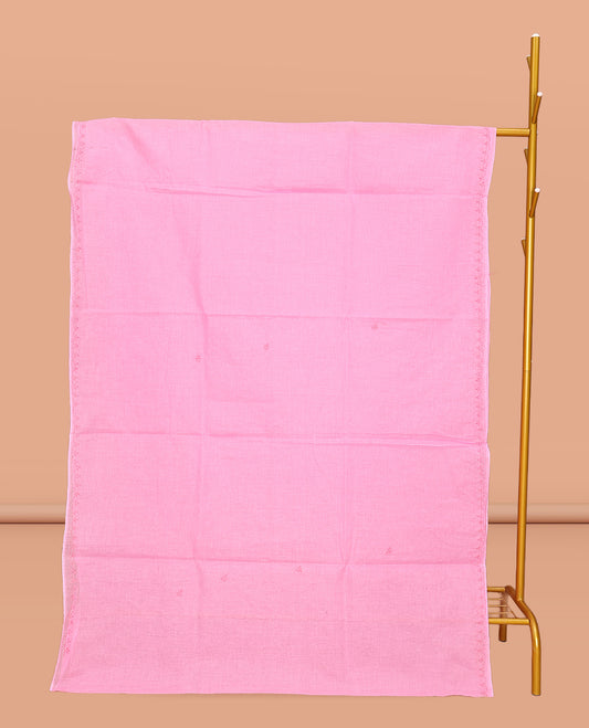 Rosemilk Pink Lucknowi Chikankari Saree