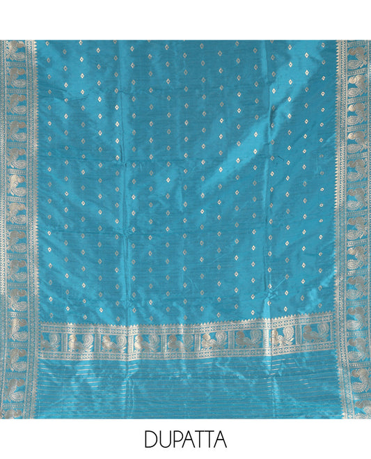 Dark Purple Semi-Silk Material Chudidar Set