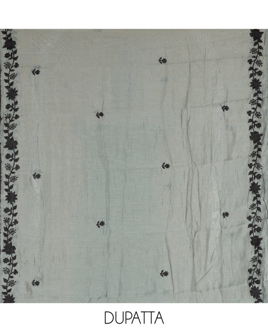 Steel Grey Chudidar Material