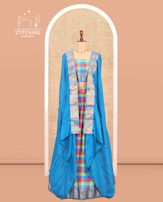 Multi-Color Mercerised Cotton Saree