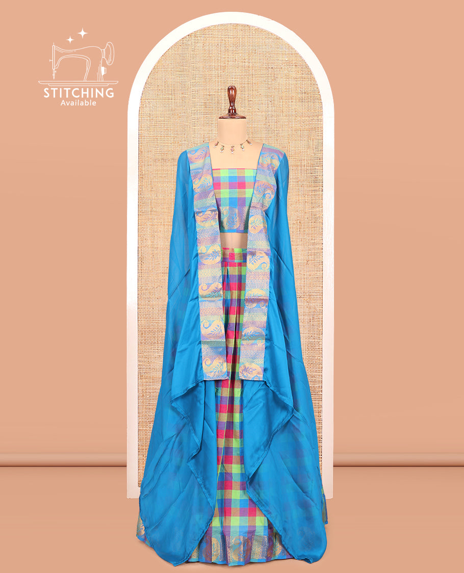 Multi-Color Mercerised Cotton Saree