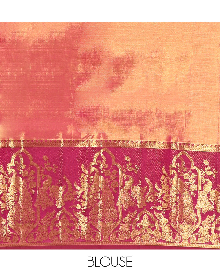 Gold Kanchipuram Tissue Silk Saree