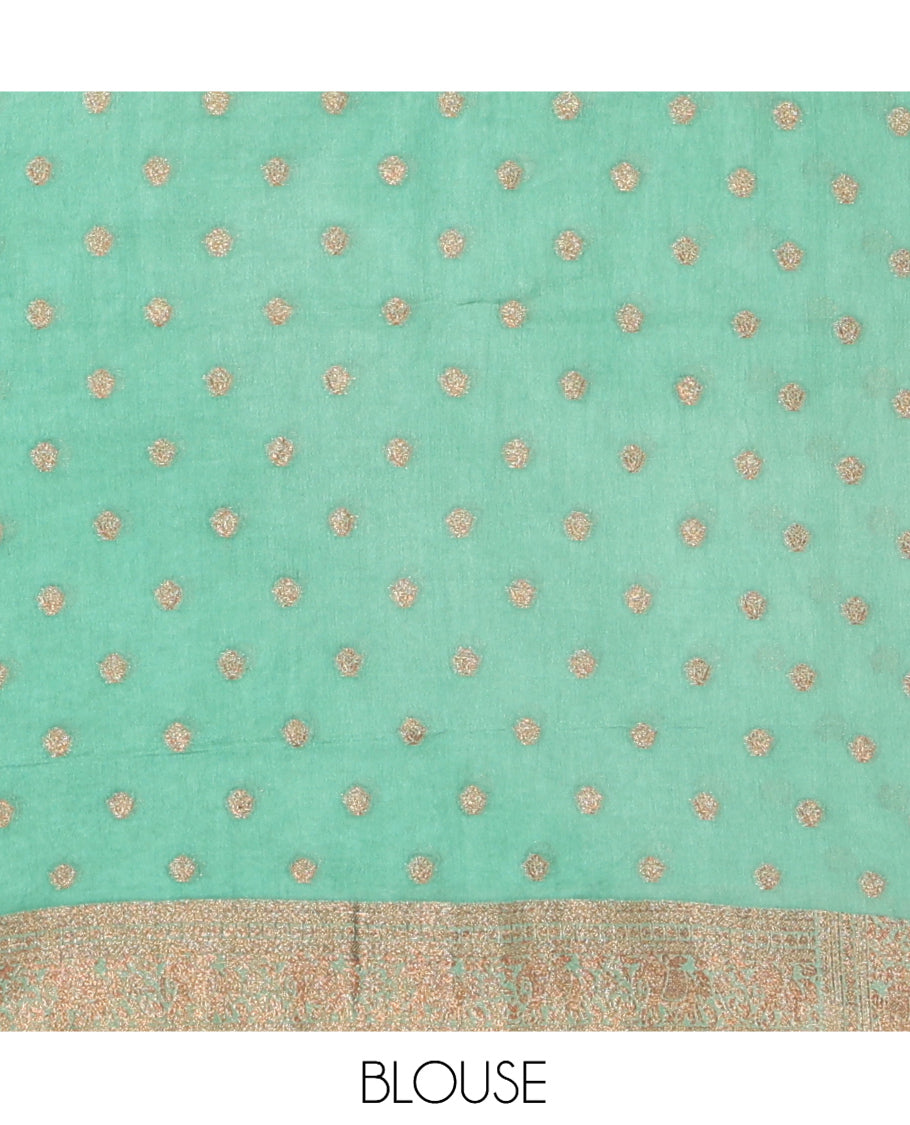 Green Fancy Crepe Saree