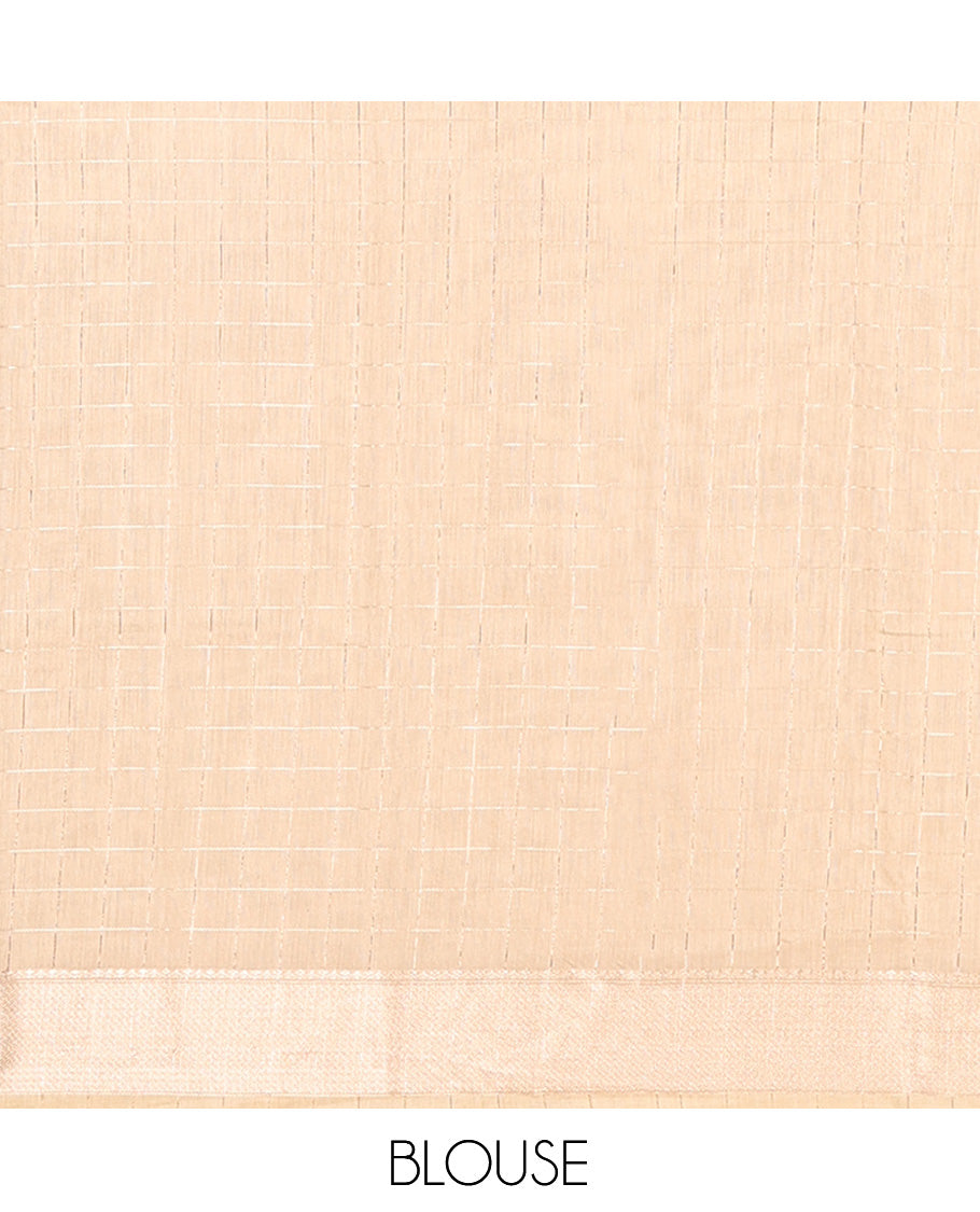 Light Sandal Assam Silk Saree